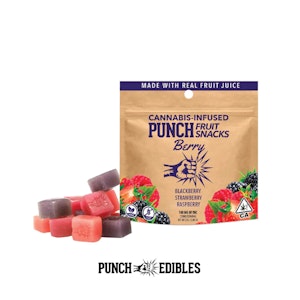 Punch - Fruit Snacks - Blackberry, Strawberry, Rasberry - (Berry) - 100mg