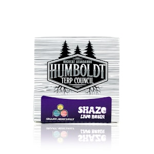 HUMBOLDT TERP COUNCIL - HUMBOLDT TERP COUNCIL - Concentrate - Shaze - Live Resin - 1G