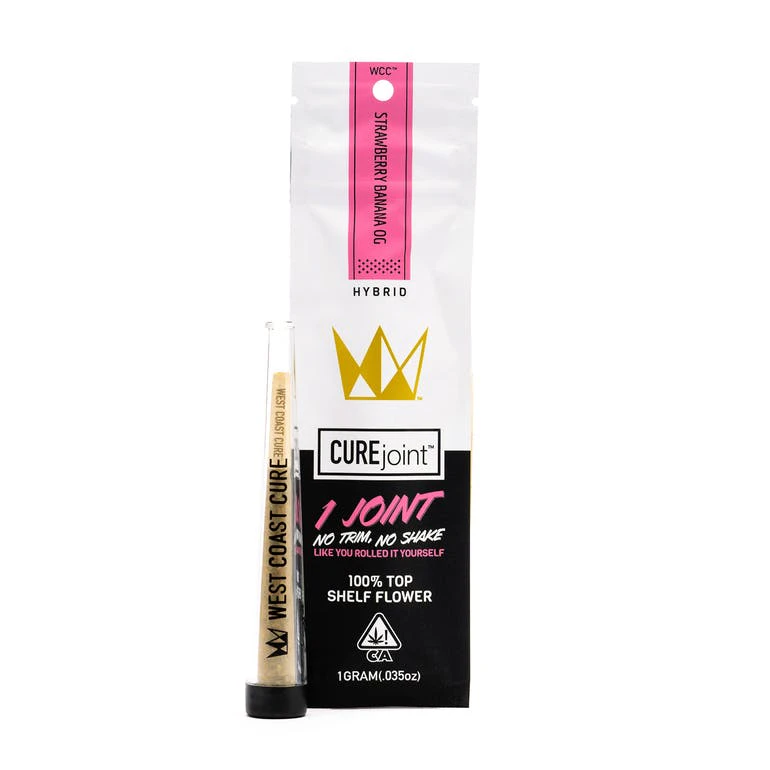 West Coast Cure - West Coast Cure - Pre Roll - Hybrid - Strawberry Banana OG - (1g)  Main Image