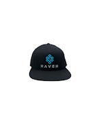 Haven - Main Collection - Black Teal Embriodered hat