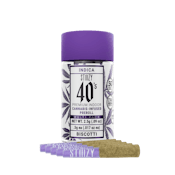 Stiiizy 40's | Biscotti | Infused Pre-Roll Pack | [2.5g] 5pk | Indica