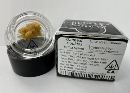 BEEZLE BRANDS - Beezle Oatmeal Cookies LR Budder 1g
