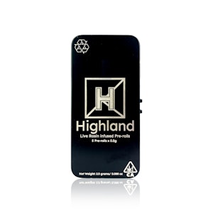 HIGHLAND - HIGHLAND - Infused Preroll - Mandarin x Taxi - Live Rosin - 5-Pack - 2.5G