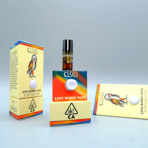 CLSICS - GMO .5g Live Rosin Cart - Clsics