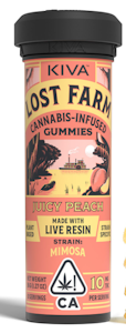 LOST FARM - Lost Farm | Juicy Peach | Mimosa Strain-specific Chews | 100mg