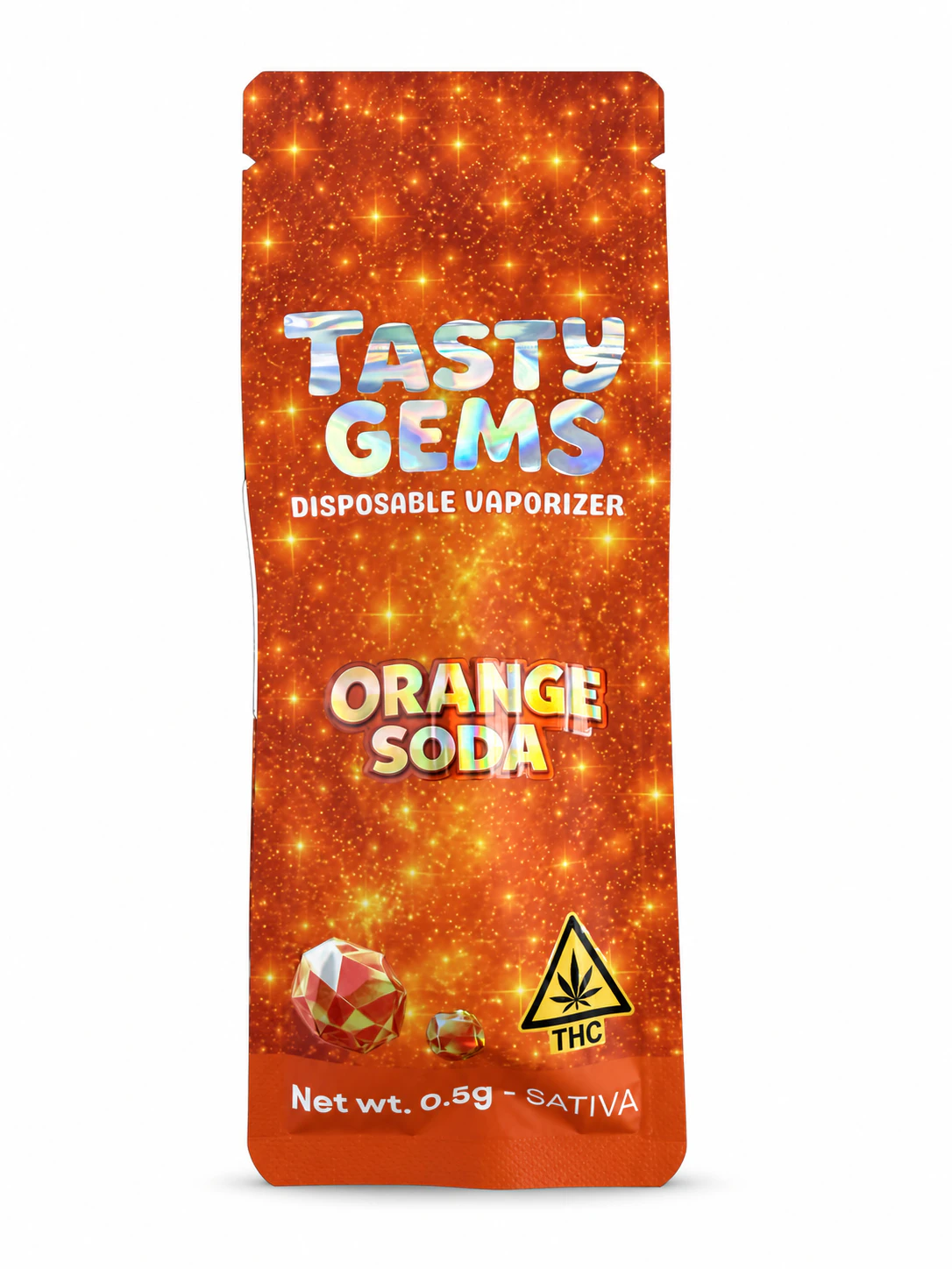Tasty Gems - Tasty Gems- Orange Soda Vape- .5g (Sativa) Main Image