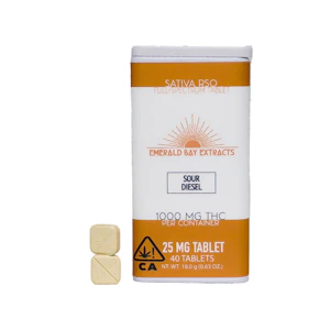 Emerald Bay Extracts - Emerald Bay Extracts - Sour Diesel - 1000mg Sativa Tablets