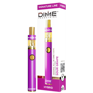 DIME Industries - DIME INDUSTRIES: Sour Grape Signature 1g Disposable Vape (H)