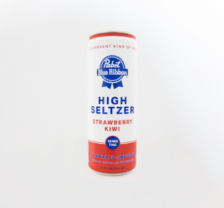 Pabst Blue Ribbon - Strawberry Kiwi - 10mg Single Can Infused High Seltzer (Non-Alcoholic)
