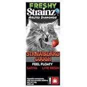 Freshy Strainz Strawberry Cough 1g Live Resin+Melted Diamonds Cartridge - Sativa