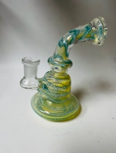 Glass - 5" Fumed Inside Swirl Mini Dab Rig