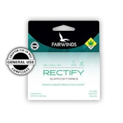 Fairwinds | Rectify | Suppositories | 4pk | DOH | 60mg THC : 20mg CBD