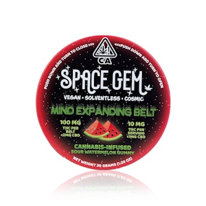 SPACE GEMS - SPACE GEM - Edible - Watermelon Mind-Expanding Belt - Solventless - 100MG