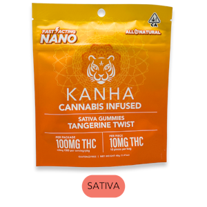 KANHA - Kanha - NANO - Tangerine Twist - Gummies - 10pk - 100mg