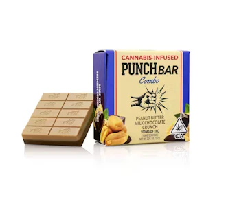 Punch Edibles - Punch Bar Peanut Butter Milk Chocolate Crunch (Solventless) 100mg