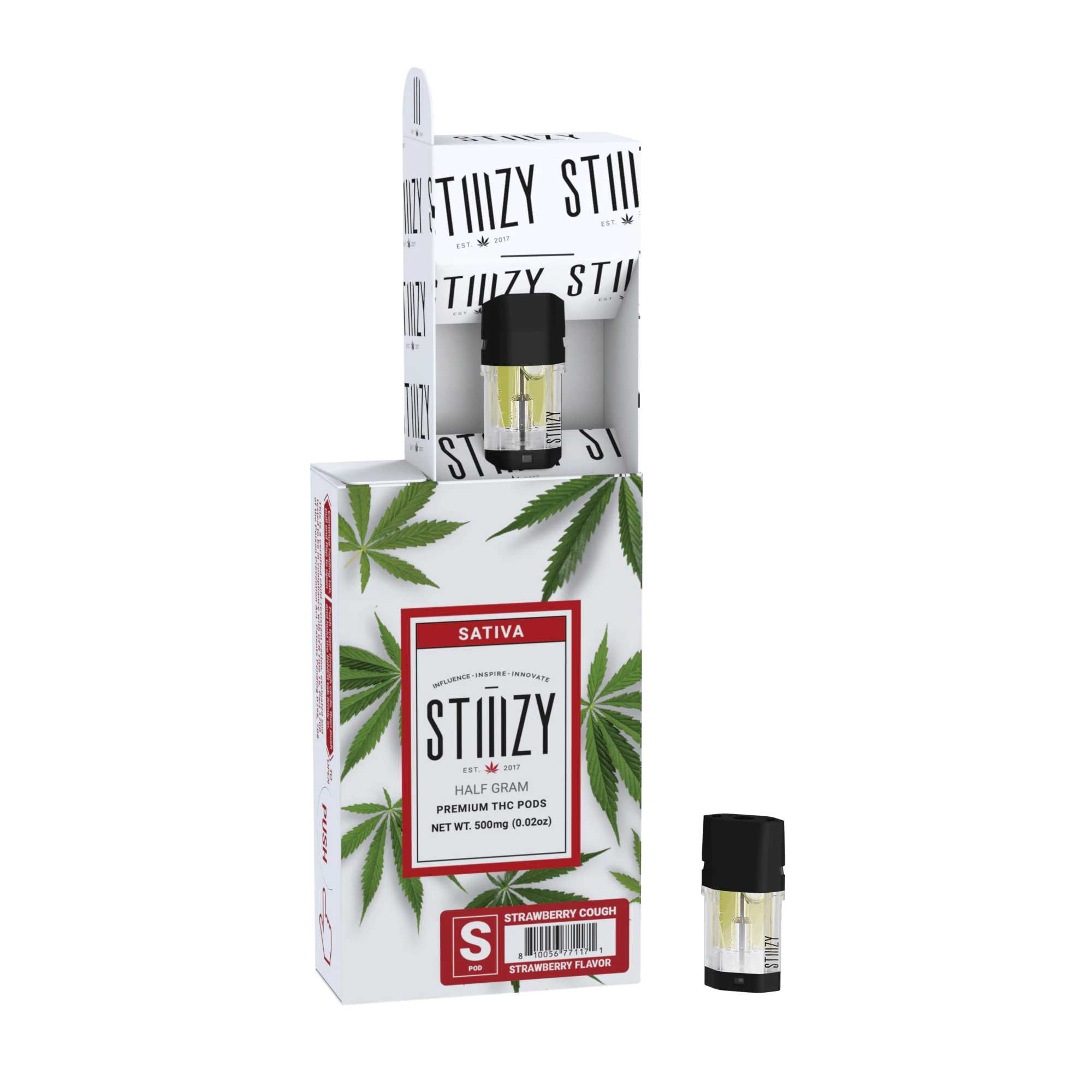 STIIIZY - STIIIZY - Strawberry Cough Pod - 0.5g Main Image