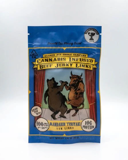 Stoned Aged Edibles - Mandarin Teriyaki Beef Jerky Links  Main Image
