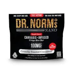 DR. NORM'S - Dr. Norm's - NANO Cinnamon Toast Crispy Rice Bar 100mg