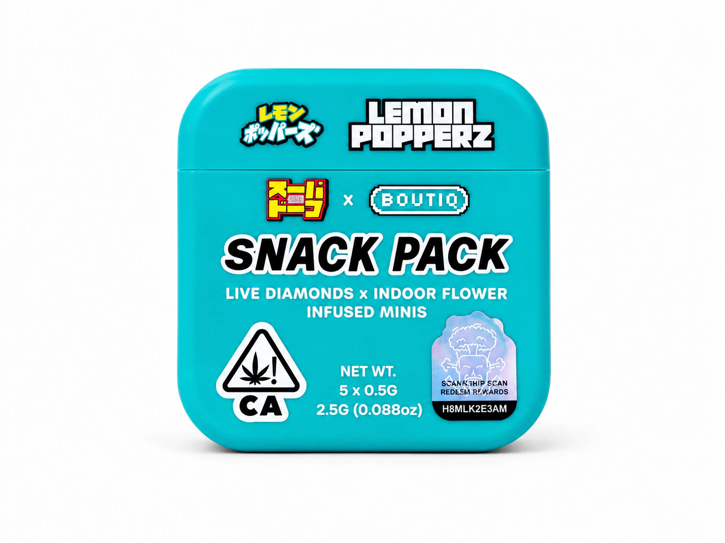 Boutiq - Lemon Popperz - Super Dope x Boutiq Snack Pack Pre Rolls 5 J's x 0.5g ea Main Image