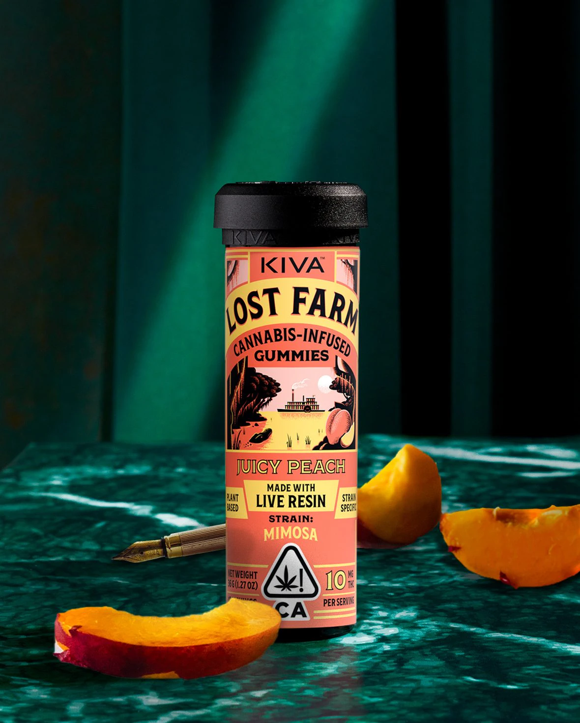 Lost Farm - Juicy Peach (S) | 100mg Gummies | Lost Farm Main Image