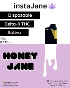 Instajane - Honey Jane Disp./Delta 8/Blood Orange/1g/(H)