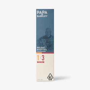 PAPA & BARKLEY - Papa & Barkley - 1:3 CBD:THC ( 60ml ) Body Oil - 350mg 