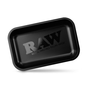 Raw - Matte Black (7 x 11) | Small Metal Rolling Tray | (RA212) Raw 