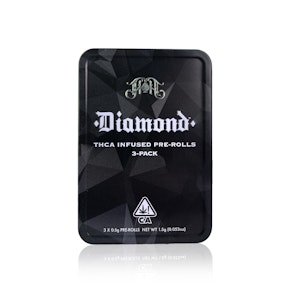 HEAVY HITTERS - Infused Preroll - Black Haze - Diamond - 3 Pack - 1.5G