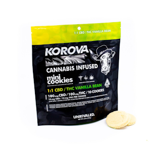 Korova - Vanilla Bean 1:1 Mini Cookies 100mg/100mg
