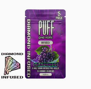 PUFF - PUFF | GRAPENESS - 5PK INFUSED | PREROLL | 2.5G