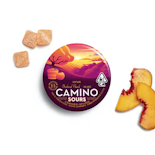 Kiva Camino Sour Gummies Orchard Peach CBD 1:1