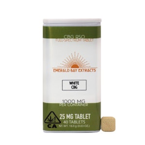 EMERALD BAY EXTRACTS - White CBG - 1000mg - RSO Tablets - Emerald Bay Wellness