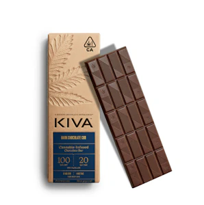 Kiva Confections - BAR - DARK CHOCOLATE 5:1 CBD - KIVA CONFECTIONS