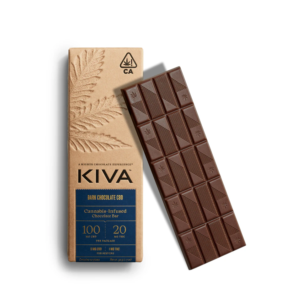 Kiva Confections - BAR - DARK CHOCOLATE 5:1 CBD - KIVA CONFECTIONS Main Image