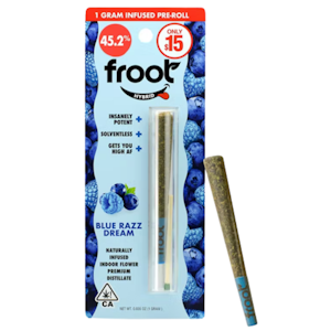 FROOT - Blue Razz Dream 1g Infused Pre-Roll - Froot 