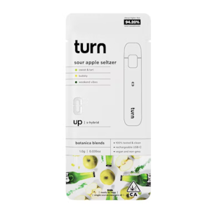 Turn - Sour Apple Seltzer (SH) | 1g Disposable | Turn
