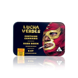 REAL DEAL RESIN - REAL DEAL RESIN - Infused Preroll - Jet Fuel Gelato x GMO - Lucha Verde - 5-Pack - Hash Rosin - 2.5G