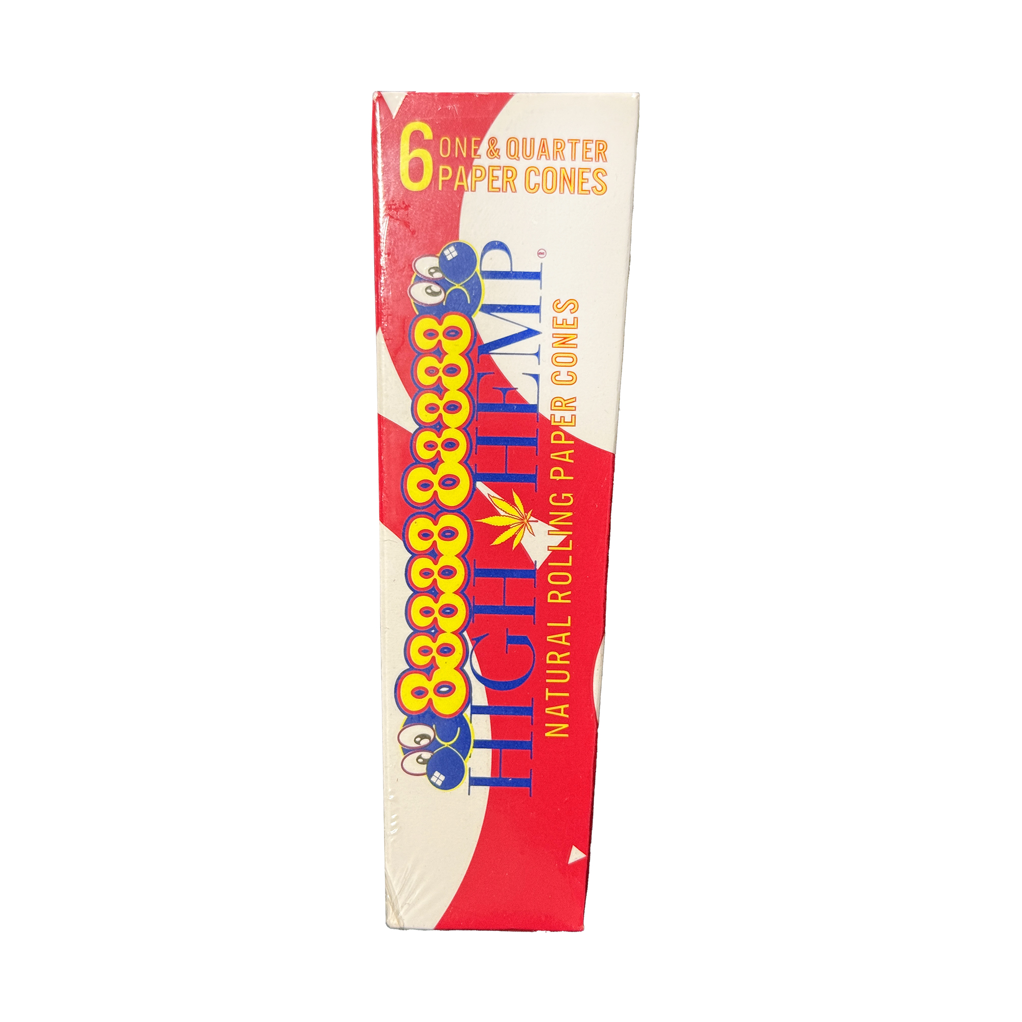 High Hemp 88888 6-Pack Natural Rolling Paper Cones