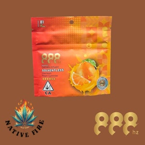888 Cannabis - 888 Cannabis 100mg-Live Rosin Gummies - Orange