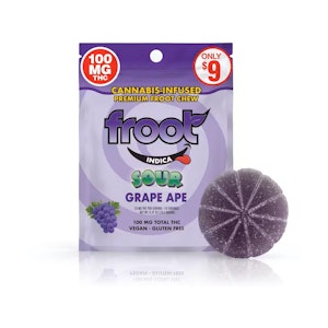 FROOT - Froot - 100mg Sour Gummies - Grape 