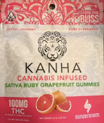 Kanha - Ruby Grapefruit Gummies Sativa 100mg