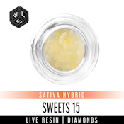 White Label Extracts | Sweets 15 Live Resin Diamonds | 1g