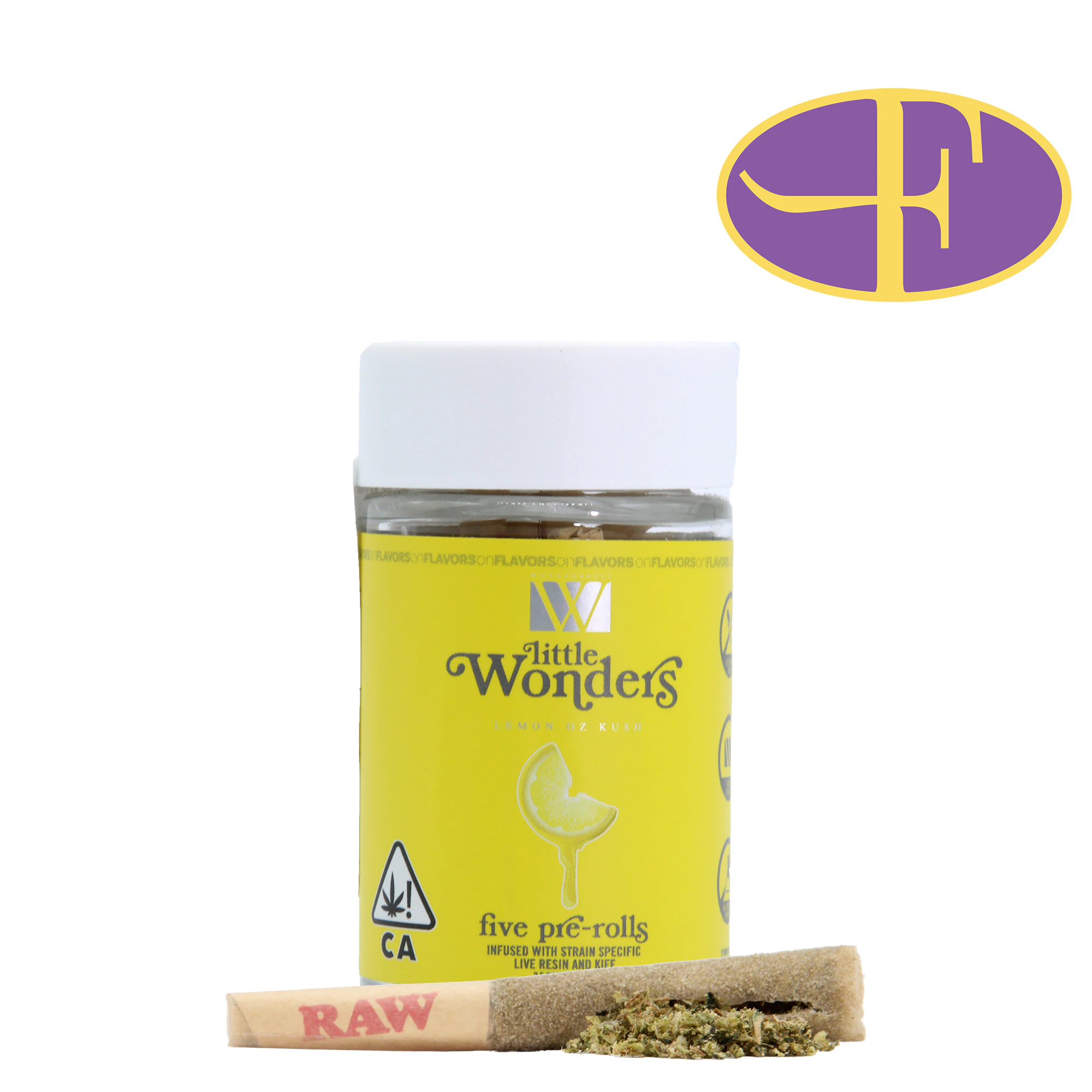 Wonderbrett - Lemon OZK Little Wonders Pre-Roll Pack(5pk) Main Image