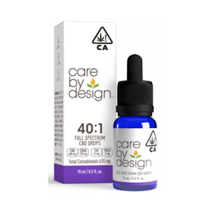 Care By Design - 615mg CBD 40:1 Refresh Oil Drops (15ml)- Care by Design 