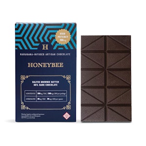HONEYBEE - HONEYBEE SALTED BROWNIE BATTER DARK CHOCOLATE 300MG