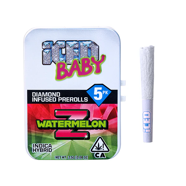 ICED - Watermelon Z (IH) | 5pc Infused Prerolls | ICED Baby Main Image