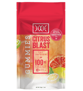 Dixie - Citrus Blast Sativa Gummies 100mg - Dixie