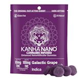 100mg THC NANO Indica Galactic Grape Gummies (10mg - 10 pack) - Kanha