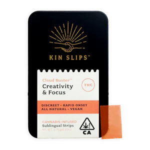 Kin Slip - Cloud Buster Sublingual Strips (10pk) - 100mg - Kin Slips