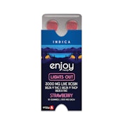 Enjoy Lights Out 3000mg  (Indica) Live Rosin Gummies  D9 + THCP + D8 